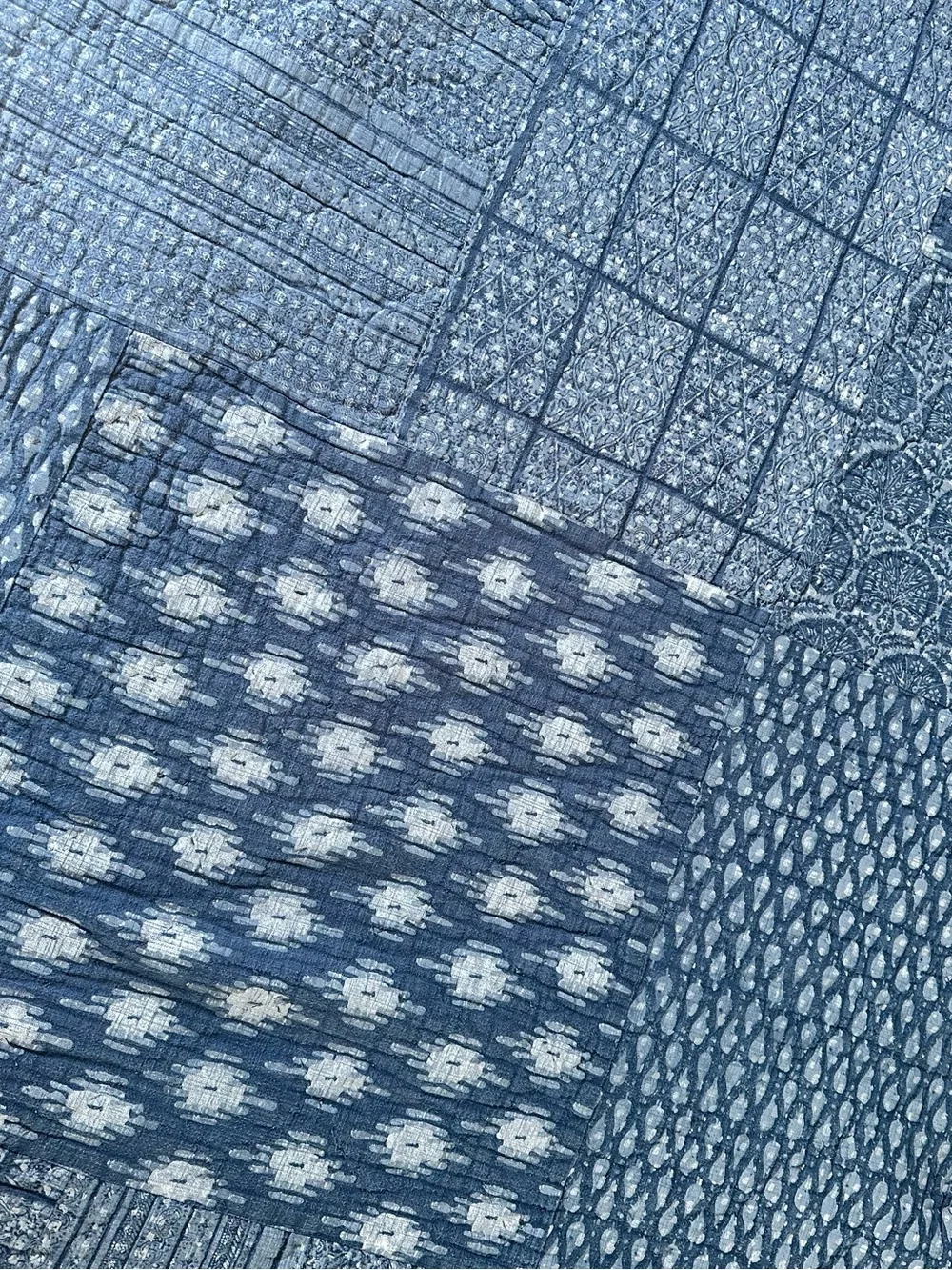 Reversible Patchwork Navy Quilt from Company Store